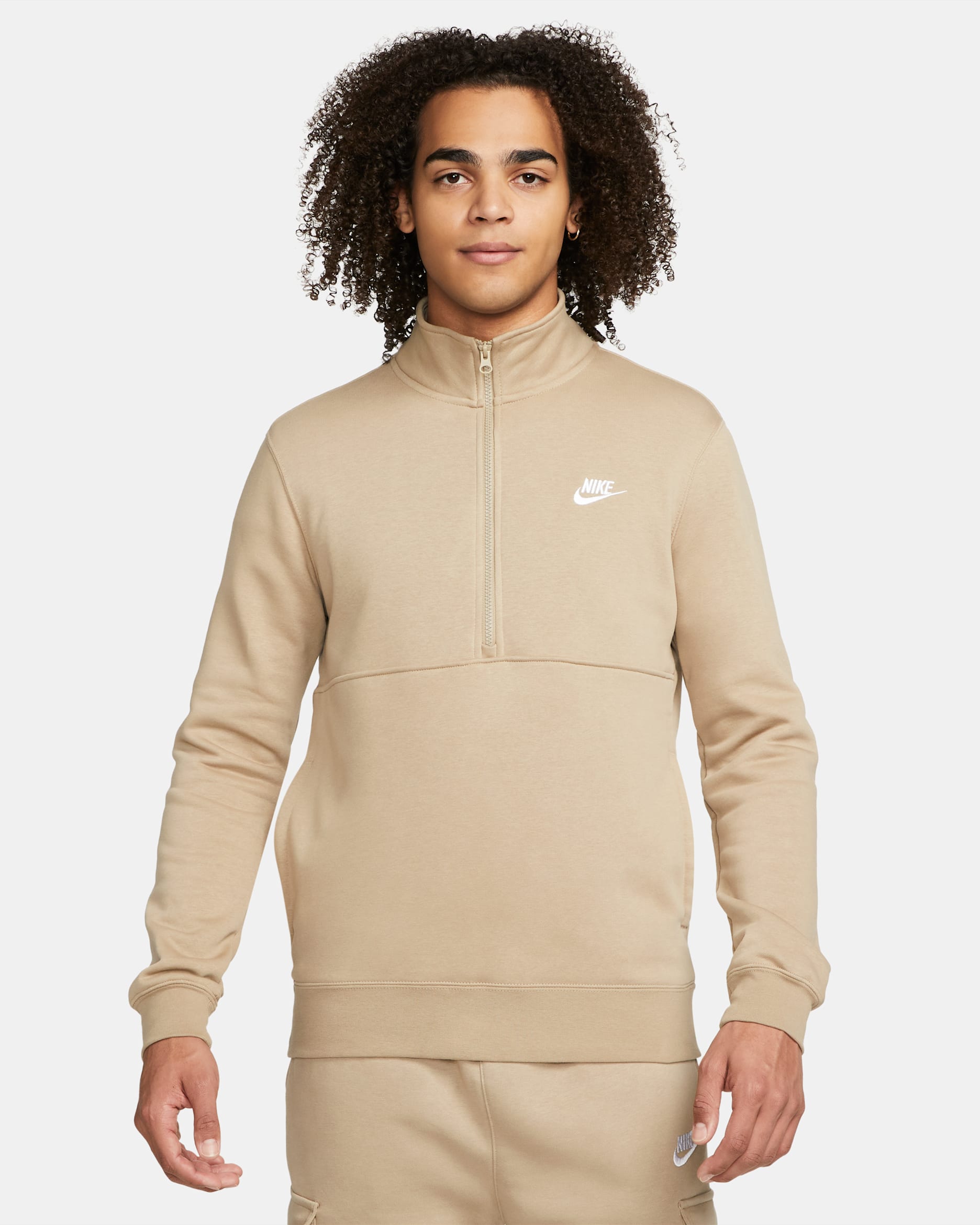 Nike Sportswear Club Men's Brushed-Back 1/2-Zip Pullover. Nike.com
